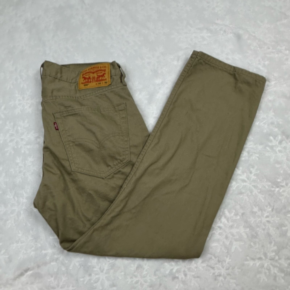 Levis Levi Strauss & Co 559 Relaxed Straight Khaki Tan Beige 32 X 30 Pants Men